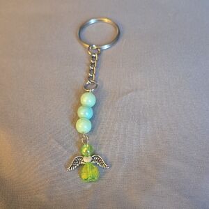 Hand Crafted Green Angel Key Holder